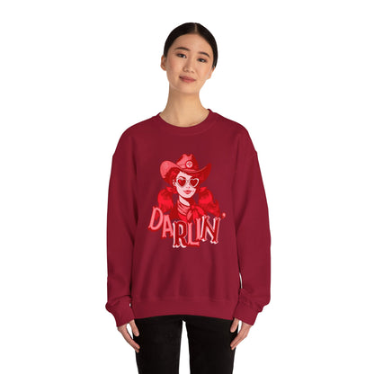 Darlin RN Sweatshirt , Cowgirl Nurse Style with a Heart,  Western Cowgirl Nurse Style, Funny RN Gift,  Apparel for Healthcare Professionals