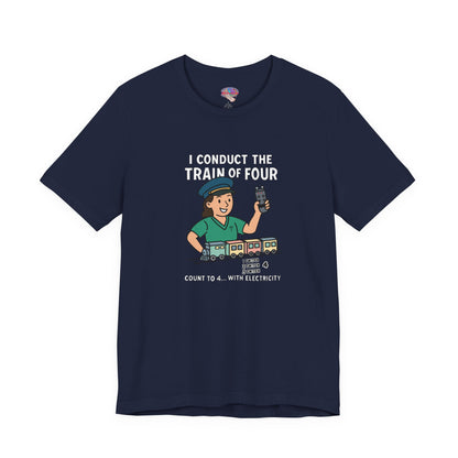 I’m the Conductor of the Train of Four – Girl Conductor Train Shirt