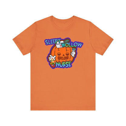 The Legend of The Sleepy Hollow Nurse - Funny Halloween Nursing T-Shirt - Unisex Jersey Short Sleeve Spooky Nurse Tee