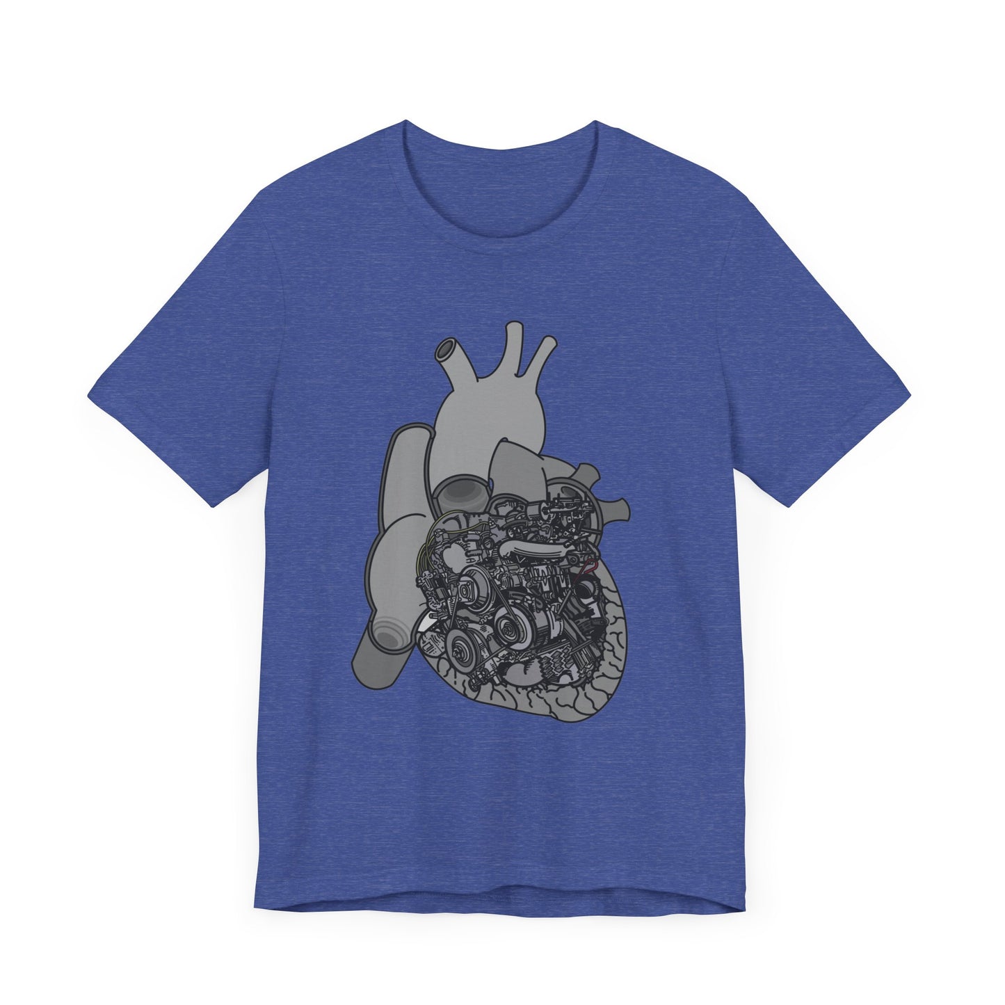 Valves and Ventricles - Heart Anatomy and Car Engine Mash Up - T-shirt for Heart Nurses, Cardiologists, and Car Lovers