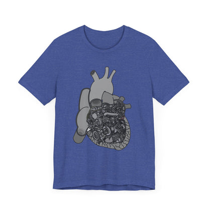 Valves and Ventricles - Heart Anatomy and Car Engine Mash Up - T-shirt for Heart Nurses, Cardiologists, and Car Lovers