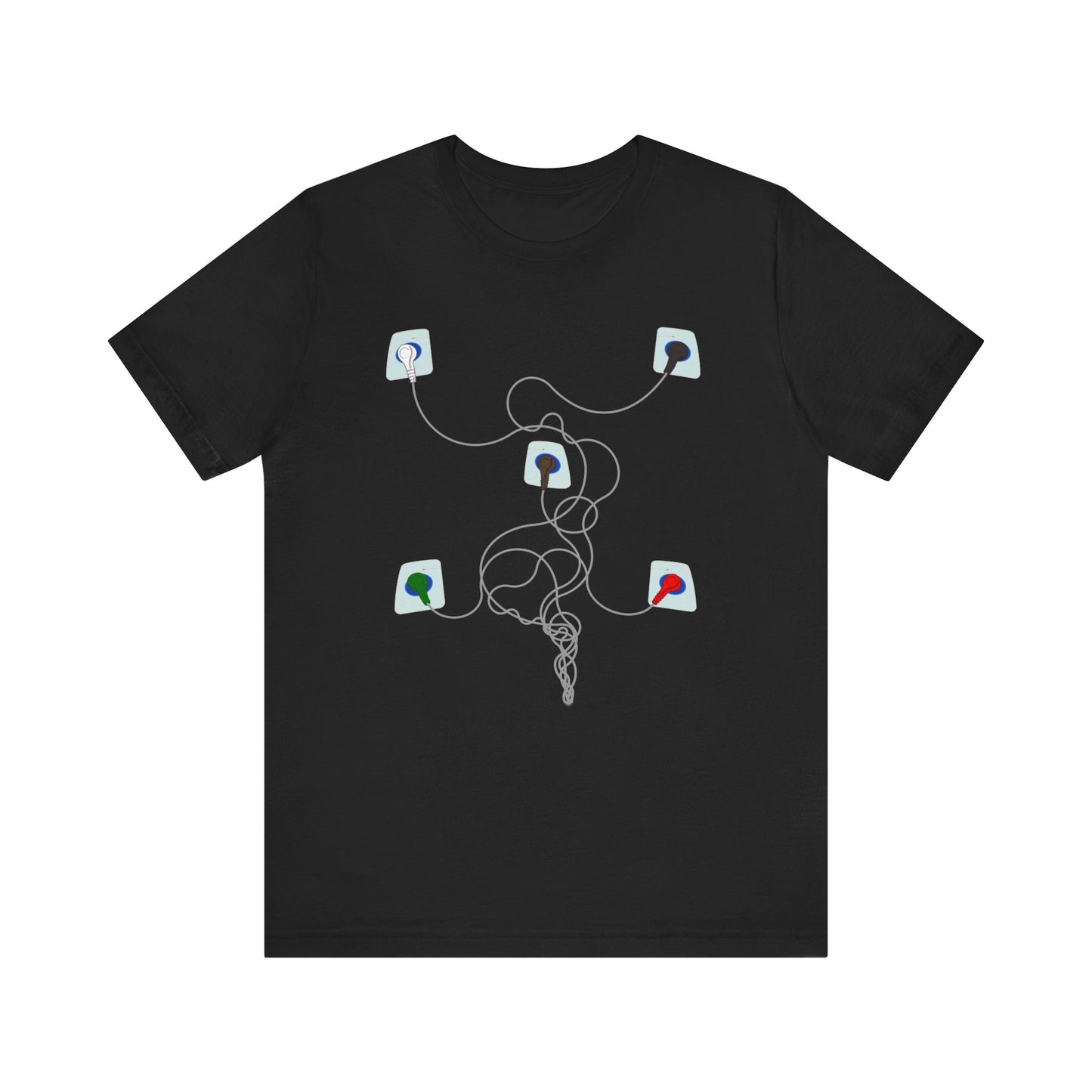 EKG Dots and Leads, The Heartbeat of Healthcare, Funny Nurse, Cardiology T-Shirt for RNs, Cardiac Nurses, & Medical Professionals