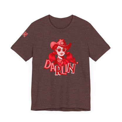 DaRliN Nurse T-Shirt, Cowgirl RN, Western Nurse, Cute Nursing Shirt, Heart Sunglasses, Funny RN Tee, Medical Plus Sign, ICU,  Med-Surg
