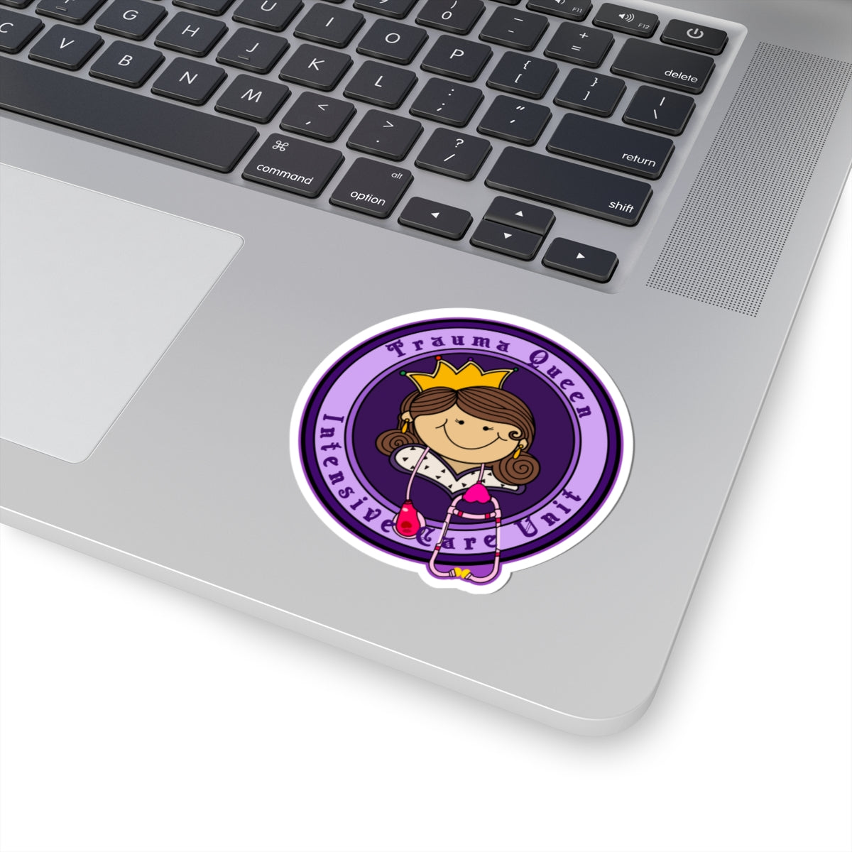 Trauma Queen TICU Nurse Sticker