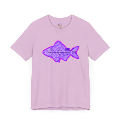 Fishbones T-Shirt , Medical Lab Values and Fish Skeleton Mashup, Funny Nursing  and Lab Tech Apparel, ICU & ER Gift