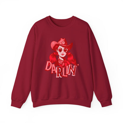 Darlin RN Sweatshirt , Cowgirl Nurse Style with a Heart,  Western Cowgirl Nurse Style, Funny RN Gift,  Apparel for Healthcare Professionals