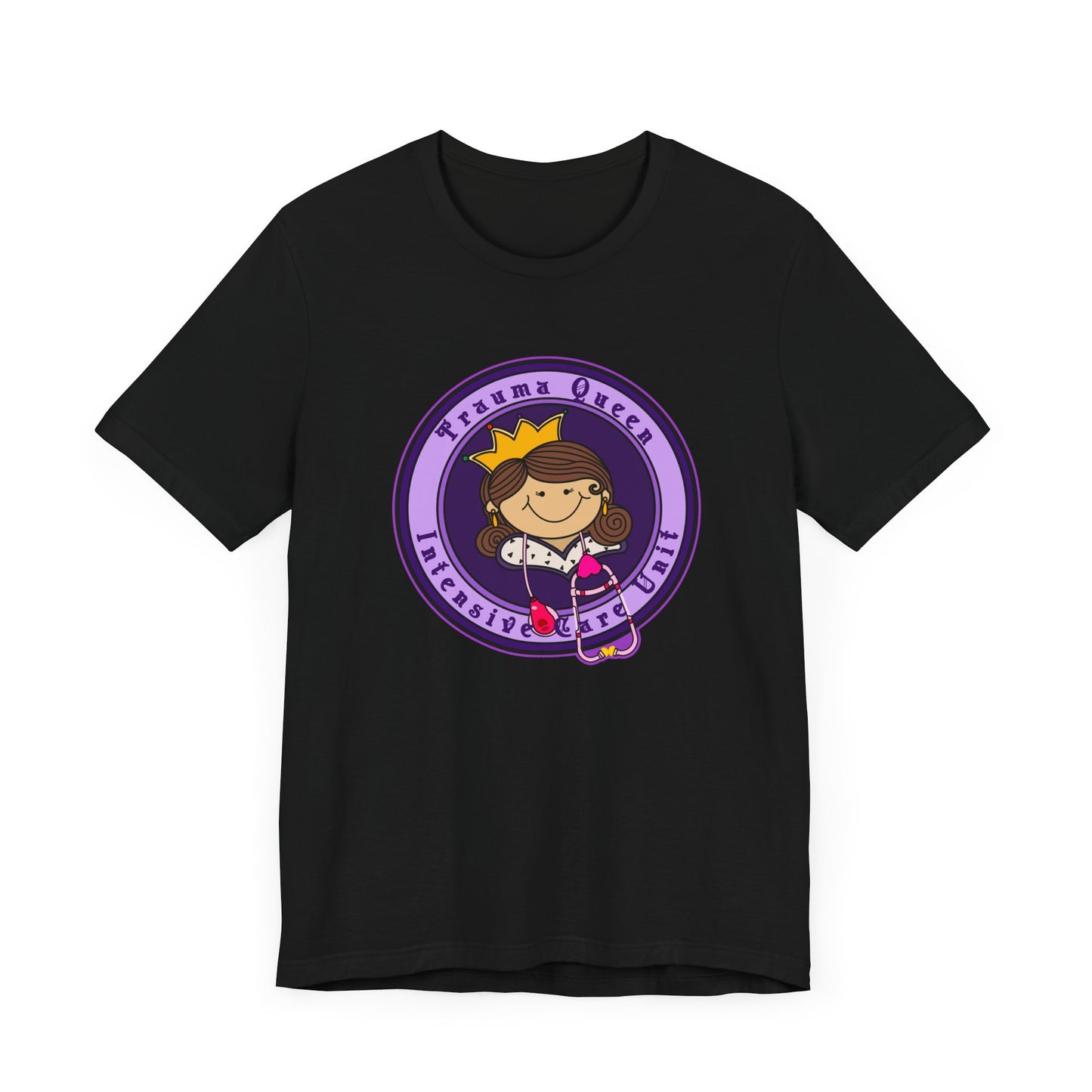 Trauma Queen, Intensive Care Unit T-Shirt, Funny ICU Nurse, ER, Critical Care, Medical Humor, RN Gift, Healthcare Worker Tee