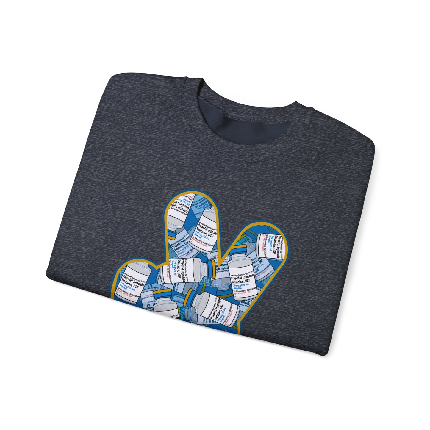 Peace and Quiet Sweatshirt,  Propofol Humor for Healthcare Pros, Great Gift for Nurses, ICU Nurses, CRNA's