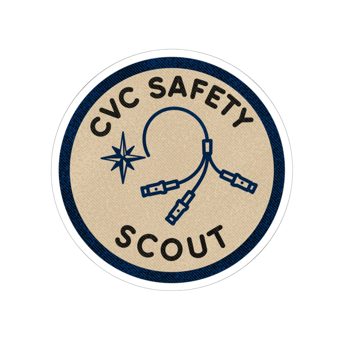CVC Central Venous Catheter Safety Scout Badge (Sticker)