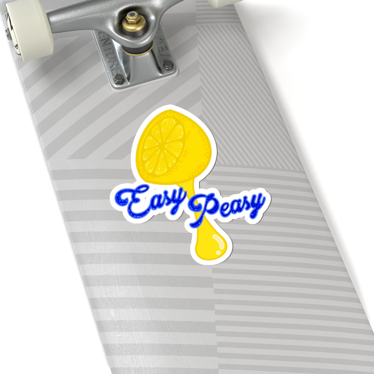 Easy Peasy Lemon Squeezy - Lemon Sticker - Fun & Motivational Citrus Art
