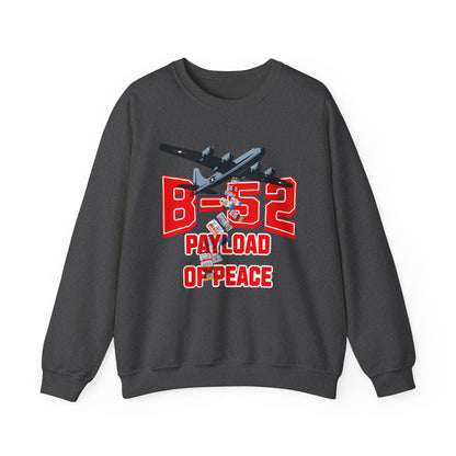 B-52 Payload of Peace Sweatshirt, Military Aircraft Jumper, Air Force Pullover, Warplane Graphic Crewneck, Aviation Lover Gift