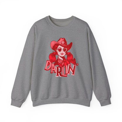 Darlin RN Sweatshirt , Cowgirl Nurse Style with a Heart,  Western Cowgirl Nurse Style, Funny RN Gift,  Apparel for Healthcare Professionals