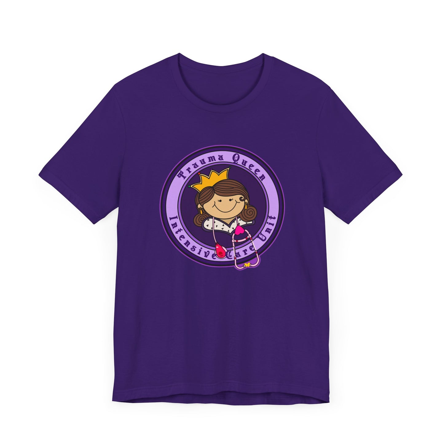 Trauma Queen, Intensive Care Unit T-Shirt, Funny ICU Nurse, ER, Critical Care, Medical Humor, RN Gift, Healthcare Worker Tee