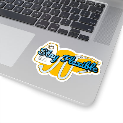Stay Flexible Sticker, Funny Nursing Sticker, Flexi-Seal Humor, ICU Nurse Gift, Fecal Management Gag, Medical Humor Decal