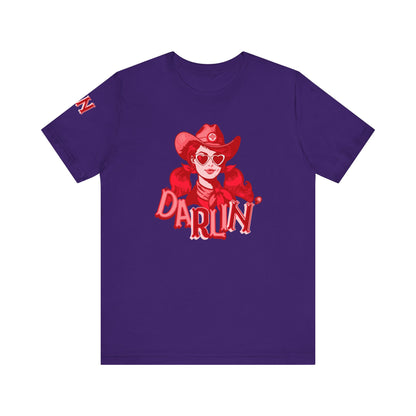 DaRliN Nurse T-Shirt, Cowgirl RN, Western Nurse, Cute Nursing Shirt, Heart Sunglasses, Funny RN Tee, Medical Plus Sign, ICU,  Med-Surg