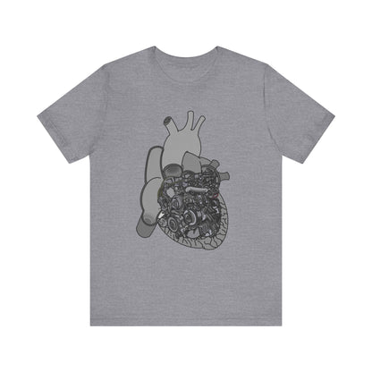 Valves and Ventricles - Heart Anatomy and Car Engine Mash Up - T-shirt for Heart Nurses, Cardiologists, and Car Lovers