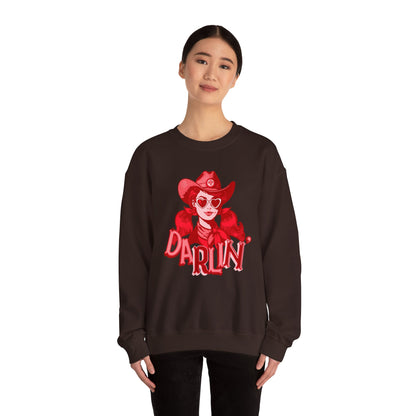 Darlin RN Sweatshirt , Cowgirl Nurse Style with a Heart,  Western Cowgirl Nurse Style, Funny RN Gift,  Apparel for Healthcare Professionals