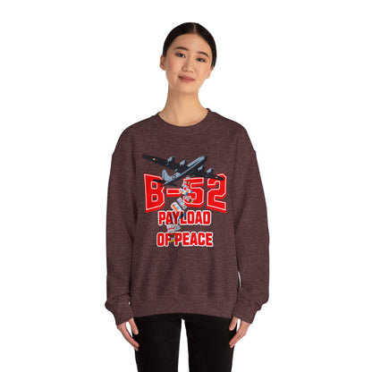 B-52 Payload of Peace Sweatshirt, Military Aircraft Jumper, Air Force Pullover, Warplane Graphic Crewneck, Aviation Lover Gift