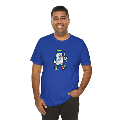 Propofol Pete - Funny Propofol Bottle Cartoon T-shirt for Nurses & Doctors