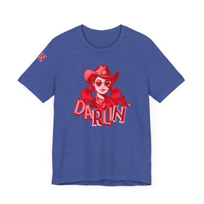 DaRliN Nurse T-Shirt, Cowgirl RN, Western Nurse, Cute Nursing Shirt, Heart Sunglasses, Funny RN Tee, Medical Plus Sign, ICU,  Med-Surg
