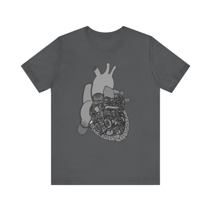 Valves and Ventricles - Heart Anatomy and Car Engine Mash Up - T-shirt for Heart Nurses, Cardiologists, and Car Lovers