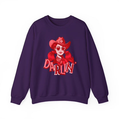 Darlin RN Sweatshirt , Cowgirl Nurse Style with a Heart,  Western Cowgirl Nurse Style, Funny RN Gift,  Apparel for Healthcare Professionals