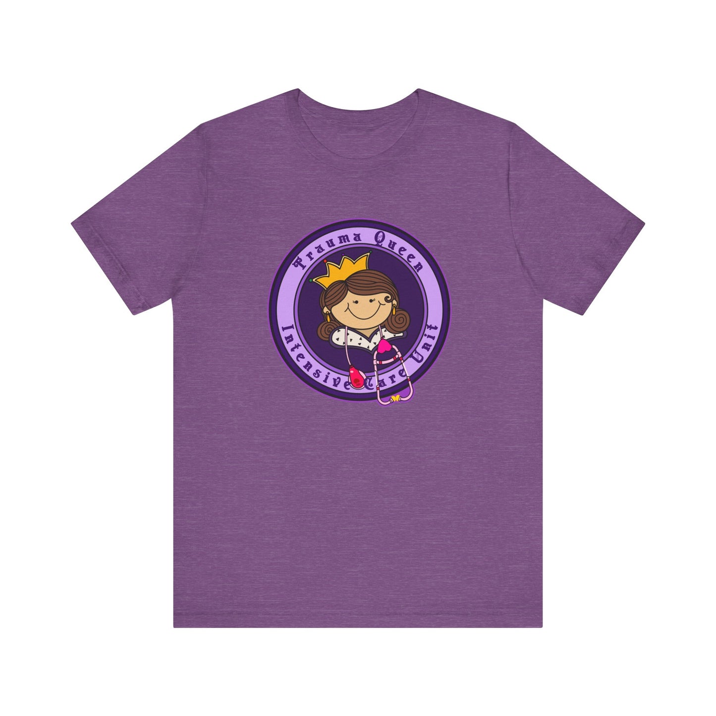 Trauma Queen, Intensive Care Unit T-Shirt, Funny ICU Nurse, ER, Critical Care, Medical Humor, RN Gift, Healthcare Worker Tee