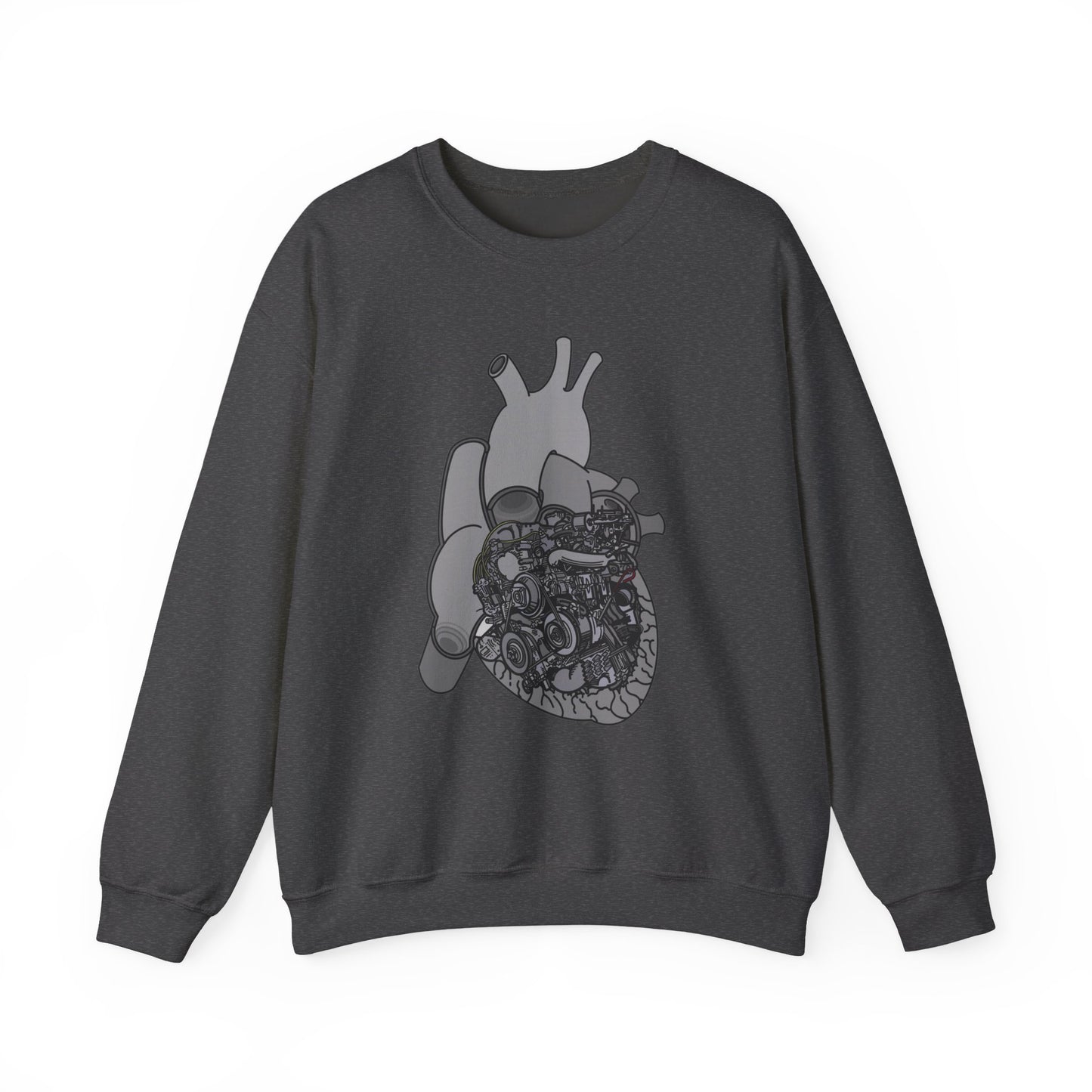 Valves and Ventricles Sweatshirt , Heart Meets Engine Design, Great Gift For Nurses, Cardiologists, Mechanics