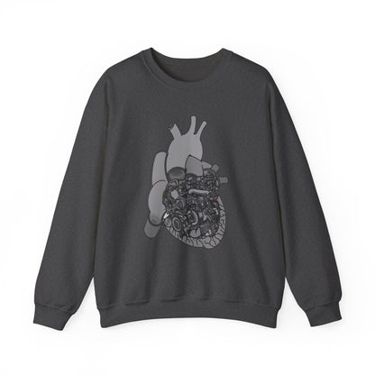 Valves and Ventricles Sweatshirt , Heart Meets Engine Design, Great Gift For Nurses, Cardiologists, Mechanics