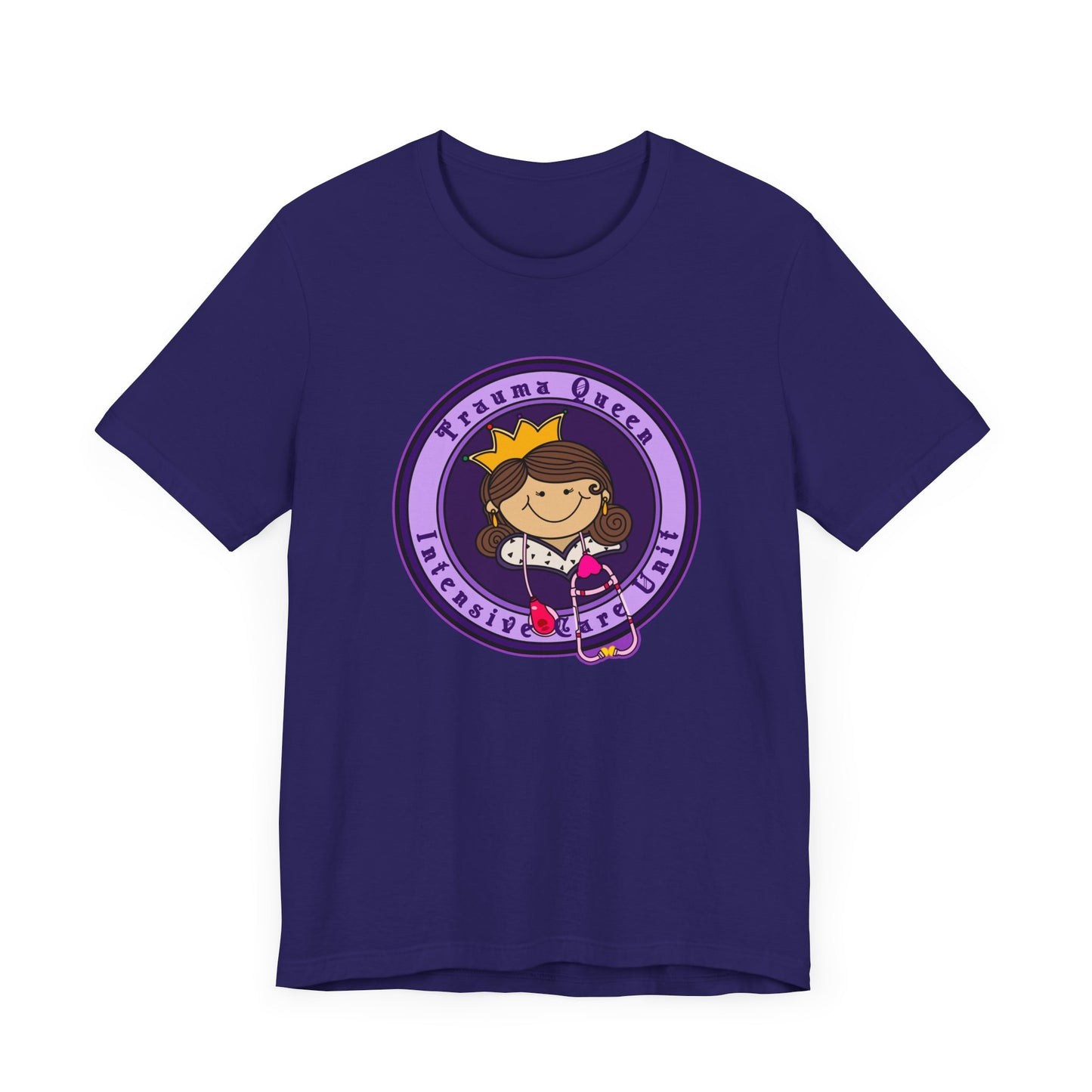 Trauma Queen, Intensive Care Unit T-Shirt, Funny ICU Nurse, ER, Critical Care, Medical Humor, RN Gift, Healthcare Worker Tee