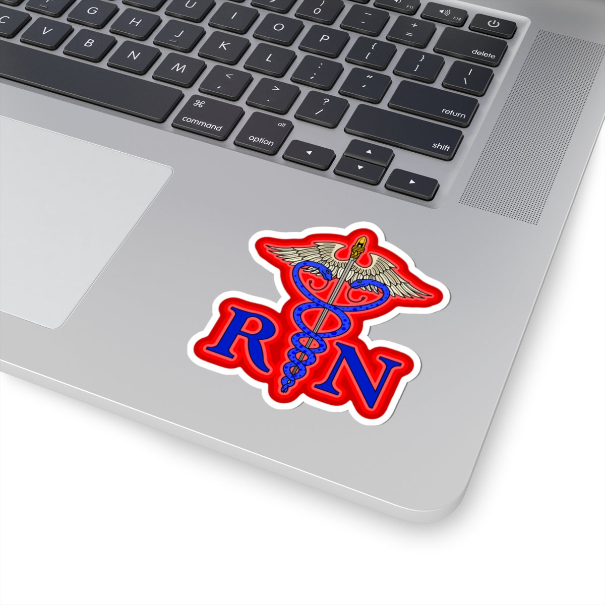 Medical Caduceus RN Sticker