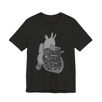 Valves and Ventricles - Heart Anatomy and Car Engine Mash Up - T-shirt for Heart Nurses, Cardiologists, and Car Lovers
