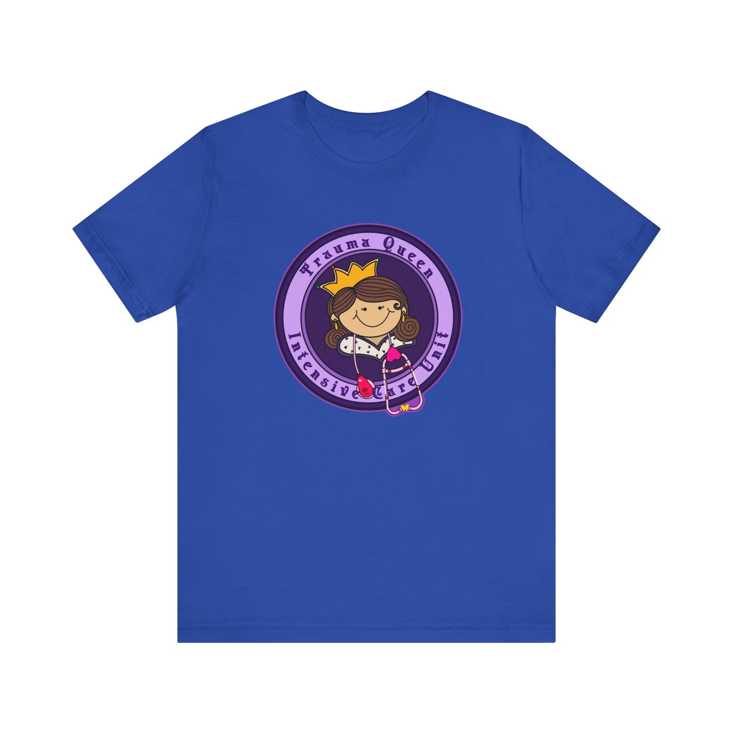 Trauma Queen, Intensive Care Unit T-Shirt, Funny ICU Nurse, ER, Critical Care, Medical Humor, RN Gift, Healthcare Worker Tee