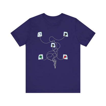 EKG Dots and Leads, The Heartbeat of Healthcare, Funny Nurse, Cardiology T-Shirt for RNs, Cardiac Nurses, & Medical Professionals