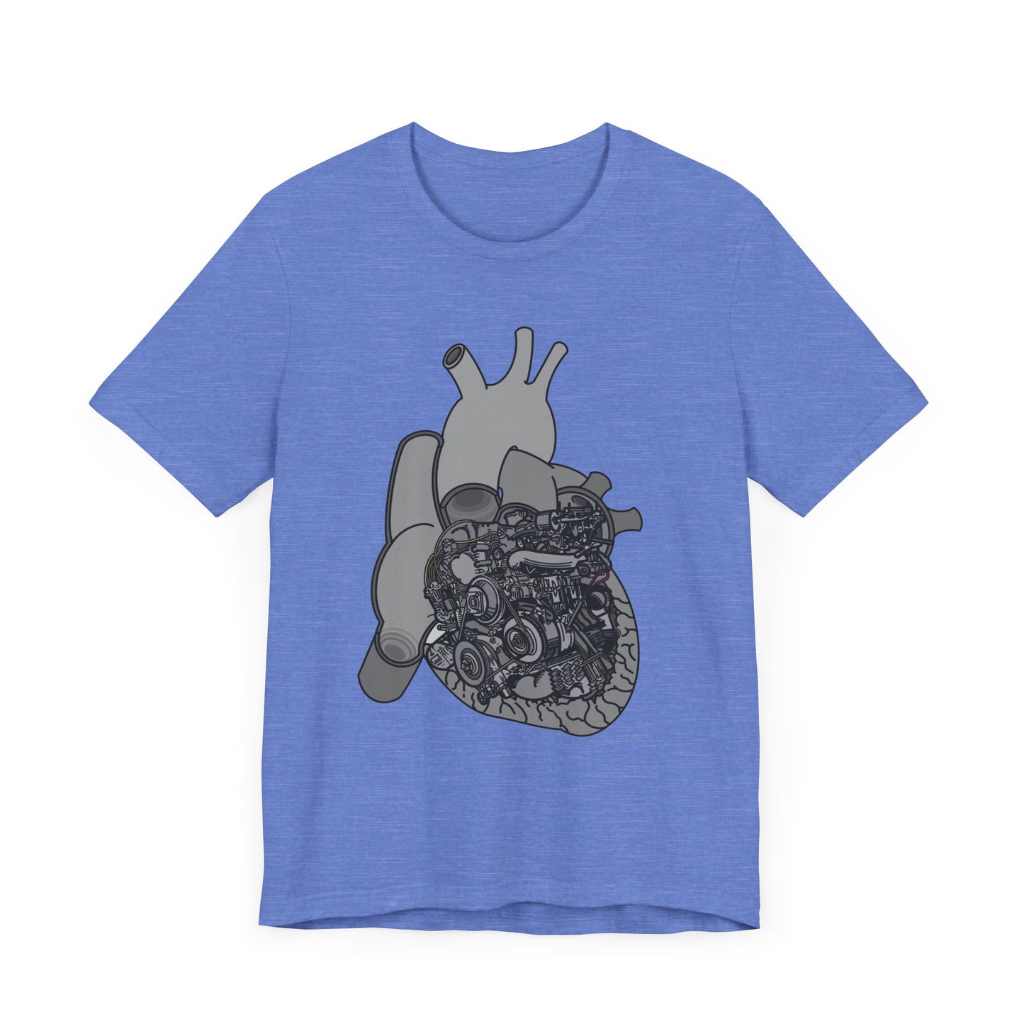 Valves and Ventricles - Heart Anatomy and Car Engine Mash Up - T-shirt for Heart Nurses, Cardiologists, and Car Lovers