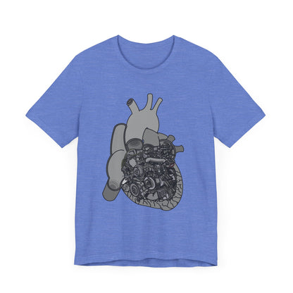 Valves and Ventricles - Heart Anatomy and Car Engine Mash Up - T-shirt for Heart Nurses, Cardiologists, and Car Lovers