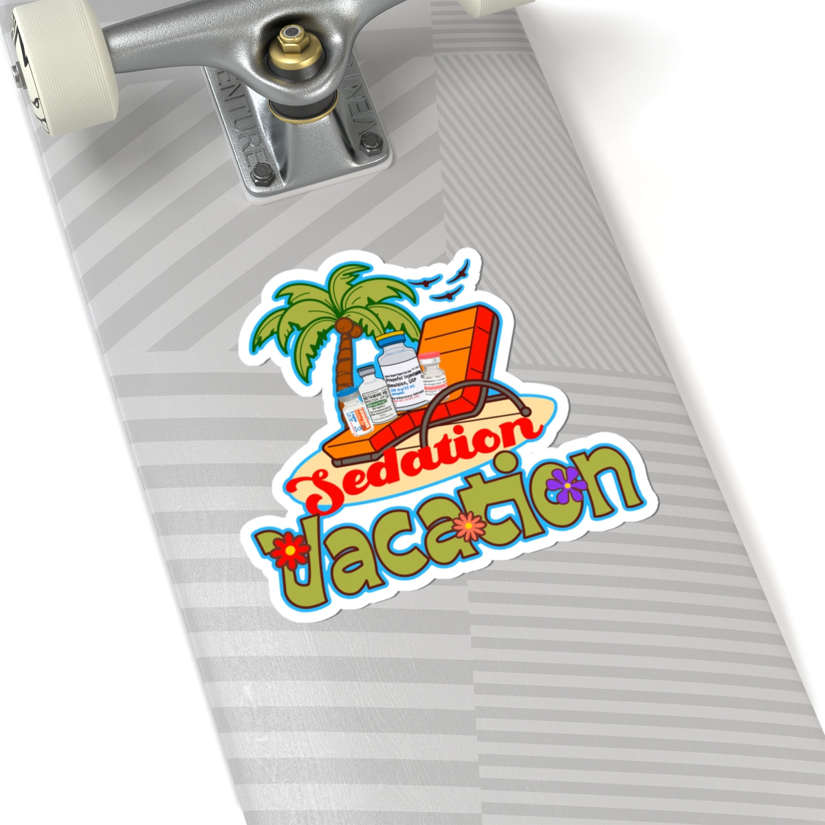 Sedation Vacation Sticker - Daily Wakey Wakey Decal
