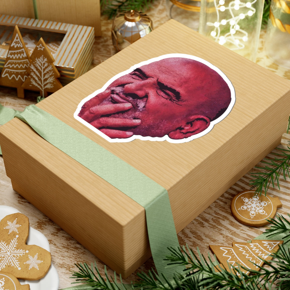 Maharajji (Neem Karoli Baba) Portrait Sticker - Spiritual Teacher and Guru
