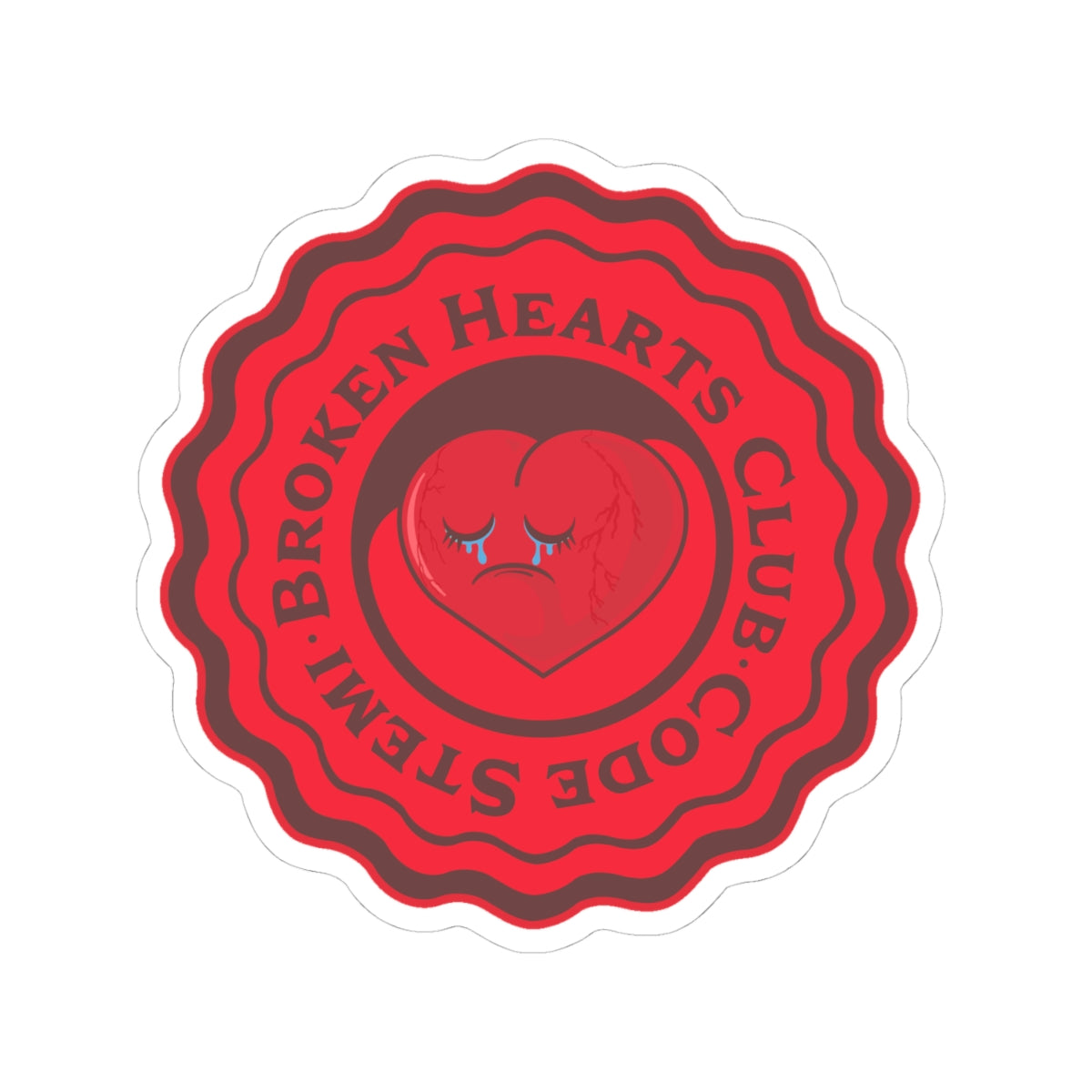 Broken Hearts Club Sticker , Code STEMI
