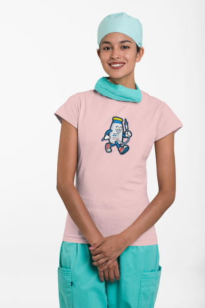 Propofol Pete - Funny Propofol Bottle Cartoon T-shirt for Nurses & Doctors