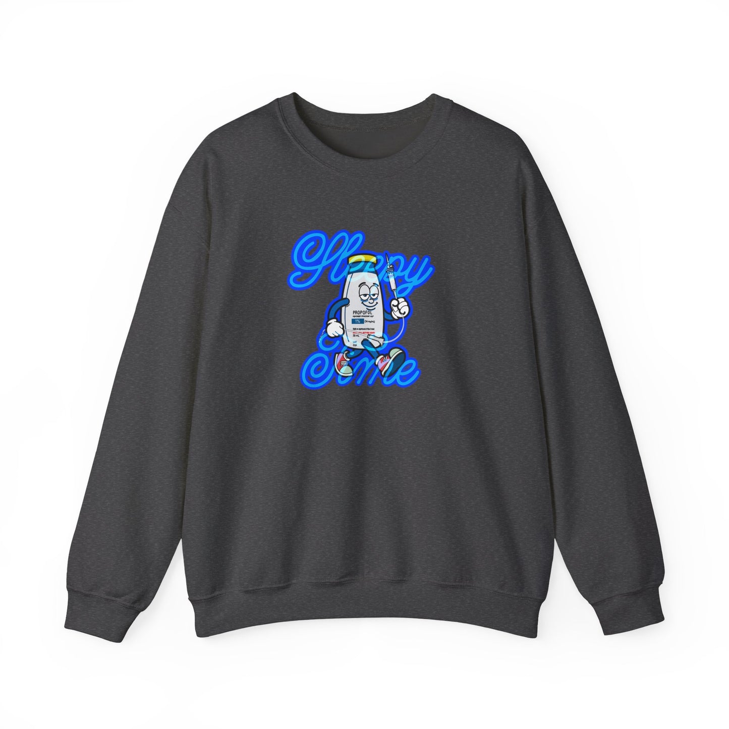 Sleepy Time Propofol Pete Sweatshirt - Anesthesiology, ICU, CRNA Apparel, Sedate in Style