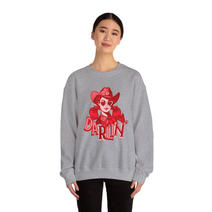 Darlin RN Sweatshirt , Cowgirl Nurse Style with a Heart,  Western Cowgirl Nurse Style, Funny RN Gift,  Apparel for Healthcare Professionals