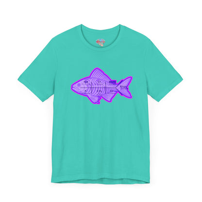 Fishbones T-Shirt , Medical Lab Values and Fish Skeleton Mashup, Funny Nursing  and Lab Tech Apparel, ICU & ER Gift