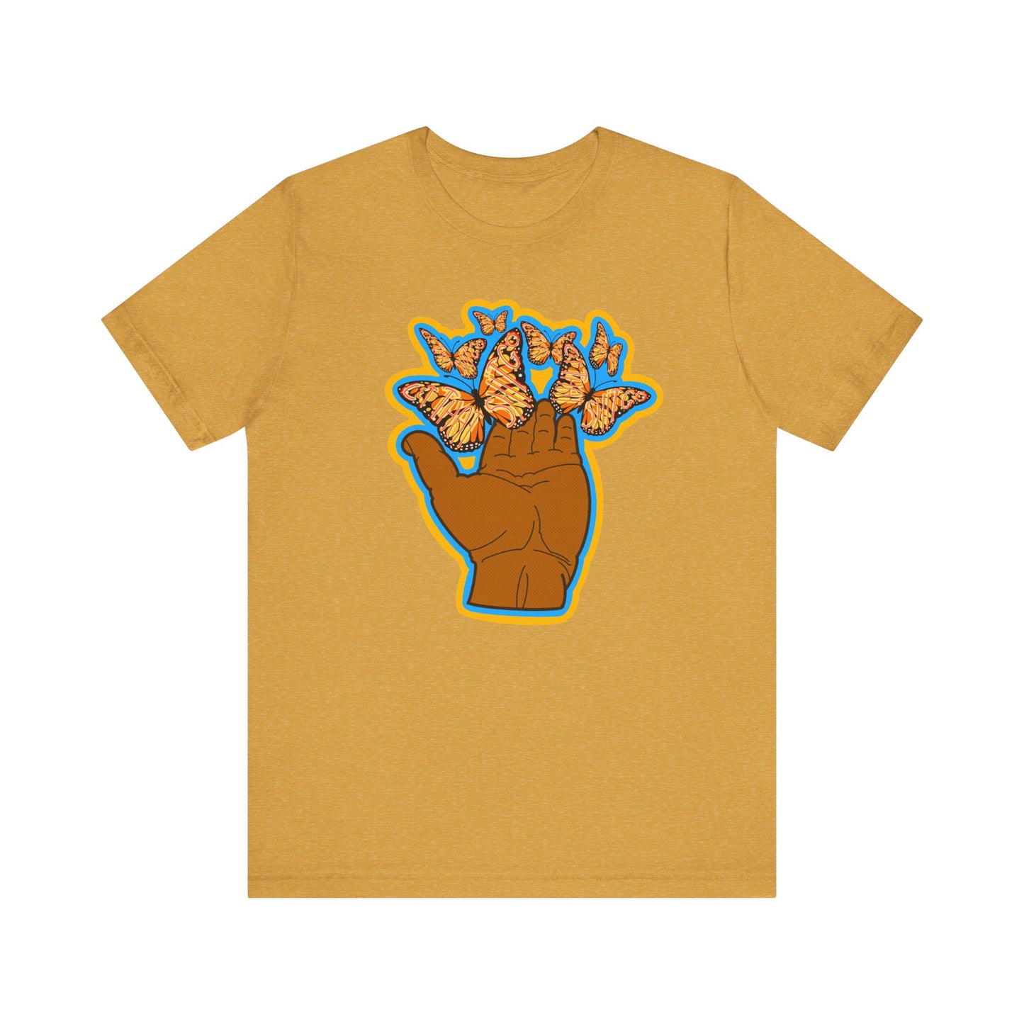 Let That Shit Go - Inspirational Butterfly T-Shirt -Unisex Jersey Short Sleeve Tee - Positive Vibes Apparel