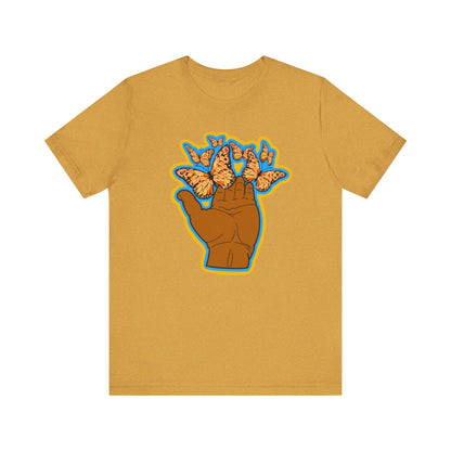 Let That Shit Go - Inspirational Butterfly T-Shirt -Unisex Jersey Short Sleeve Tee - Positive Vibes Apparel