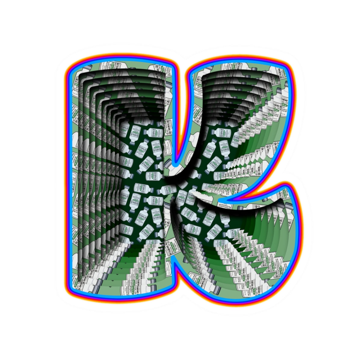 K Hole Sticker, Ketamine Humor for Healthcare Professionals