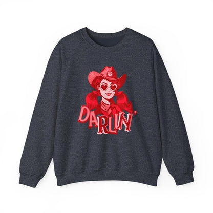 Darlin RN Sweatshirt , Cowgirl Nurse Style with a Heart,  Western Cowgirl Nurse Style, Funny RN Gift,  Apparel for Healthcare Professionals