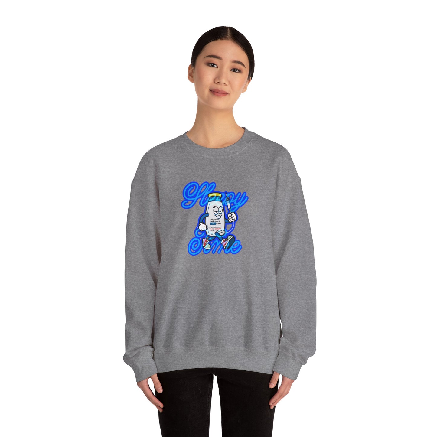 Sleepy Time Propofol Pete Sweatshirt - Anesthesiology, ICU, CRNA Apparel, Sedate in Style