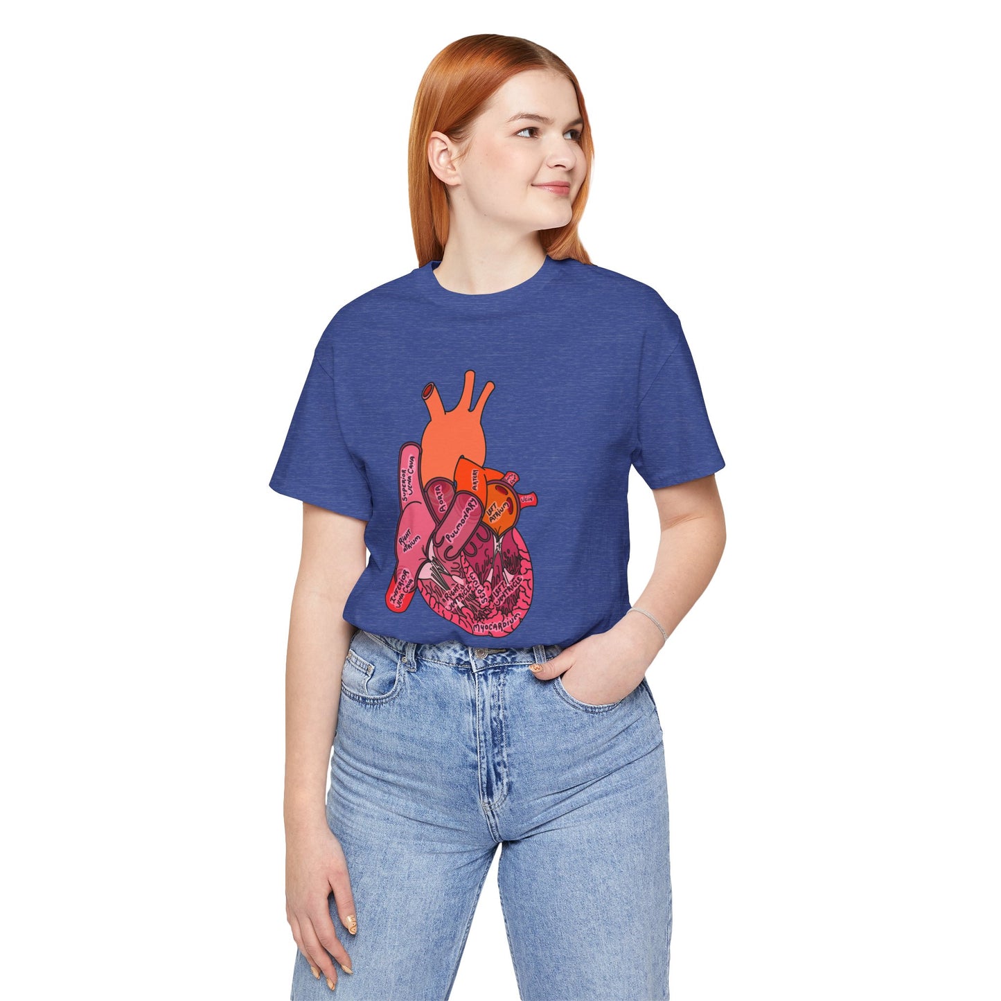Anatomical Heart Label Diagram Shirt