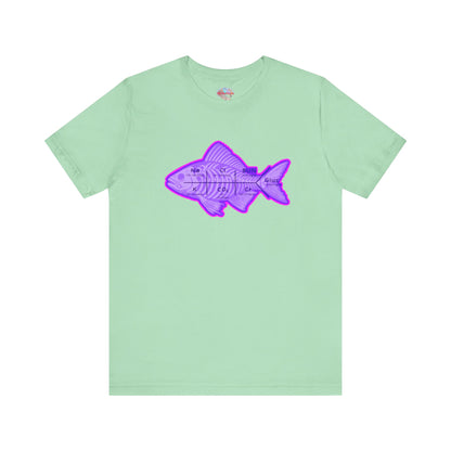 Fishbones T-Shirt , Medical Lab Values and Fish Skeleton Mashup, Funny Nursing  and Lab Tech Apparel, ICU & ER Gift